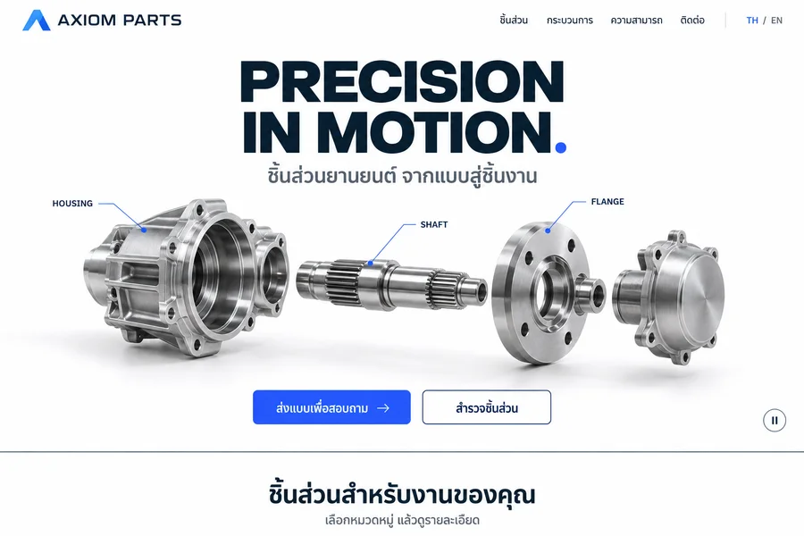 AXIOM PARTS — บริษัทผลิตชิ้นส่วนยานยนต์