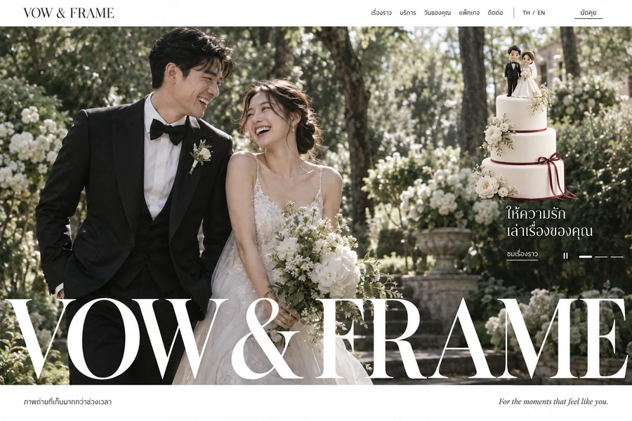 VOW & FRAME — สตูดิโอถ่ายภาพแต่งงาน