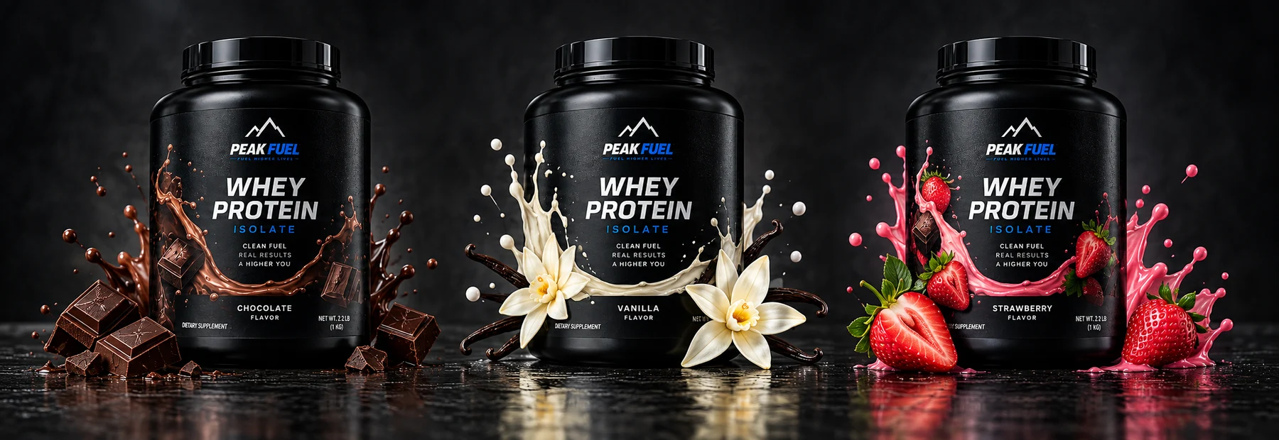 PEAK FUEL — Chocolate, Vanilla, Strawberry