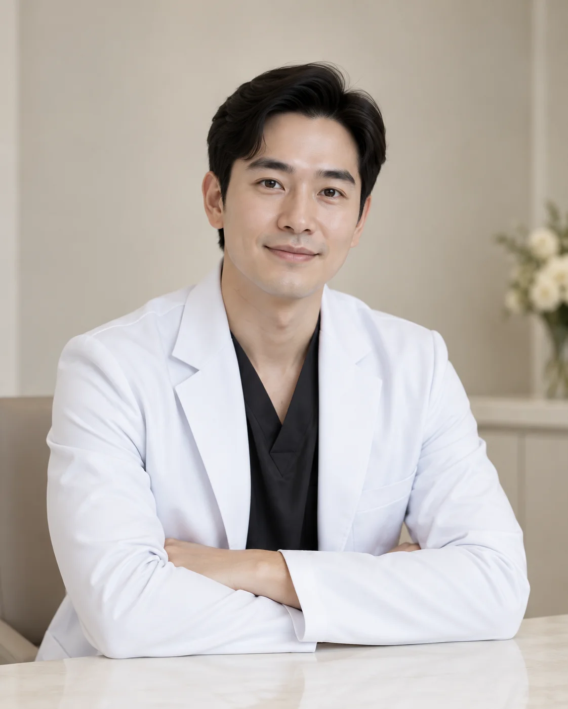 ภาพบุคคลสมมติสำหรับทีมแพทย์ตัวอย่าง