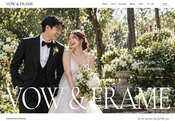 Website preview: VOW & FRAME